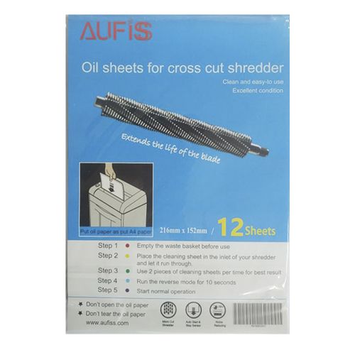 Oil sheets for shredders /1/