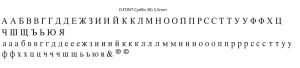 Cyrillic letters / 105 pcs. / 5.5 mm.