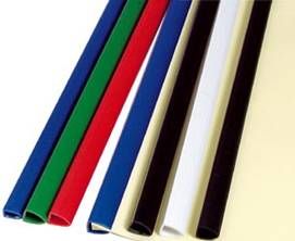 10 mm. - 100 pcs.  PVC slide binders 