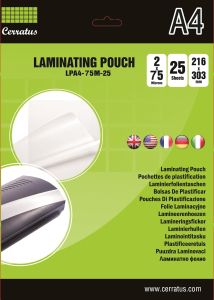 А4 - 75 mic. laminating pouch film Cerratus