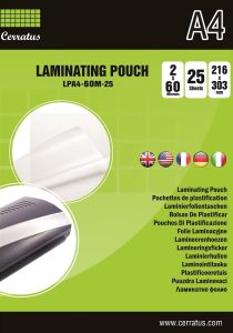 Cerratus laminating pouch A4 - 60 mic. - 25pcs in pack /1/