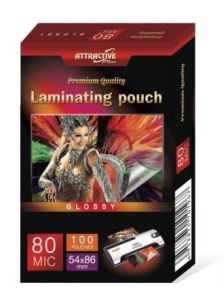 54 x 86 mm. laminating pouch film