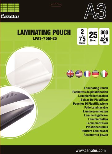 А3 - 75 mic. laminating pouch film