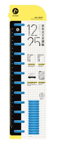 Ruler with 25mm discs for binding system To Note Kw-Trio /1/